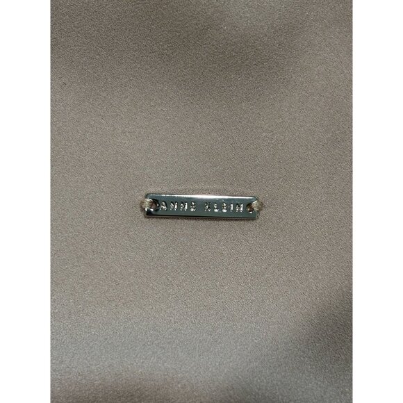 Anne Klein Womens Sleeveless Top With Tie Neck Blouse S Beige - Picture 13 of 13